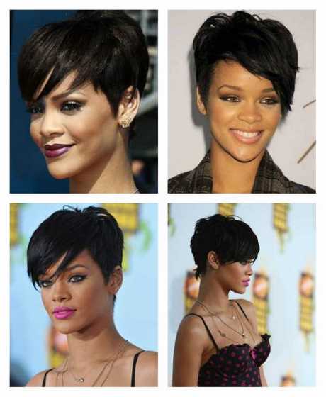 Rihanna rövid frizurái 2022