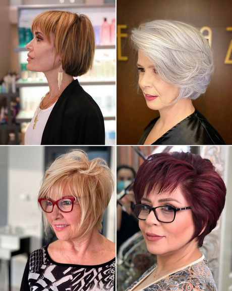 Rövid frizurák 50 év feletti nők számára 2023