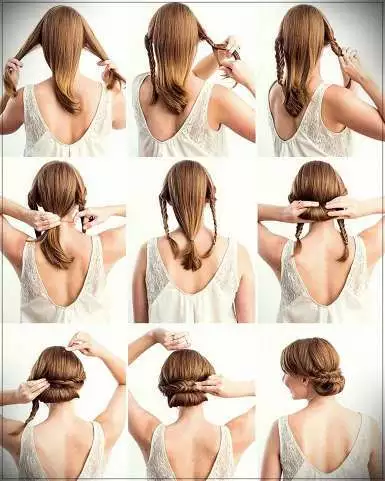 Egyszerű frizurák közepes hosszúságú hajra