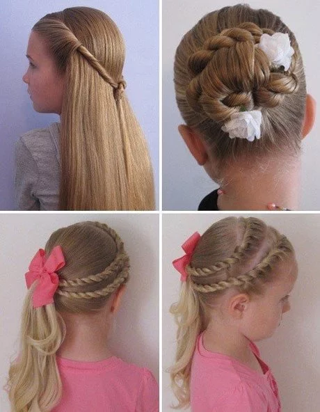 Könnyű frizurák egy kislány számára