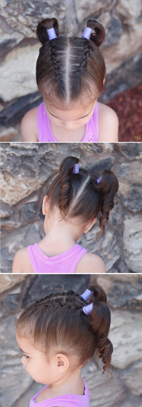 Frizurák a gyermekek hosszú hajához