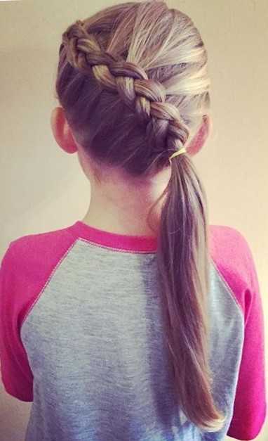 Frizurák a gyermekek hosszú hajához
