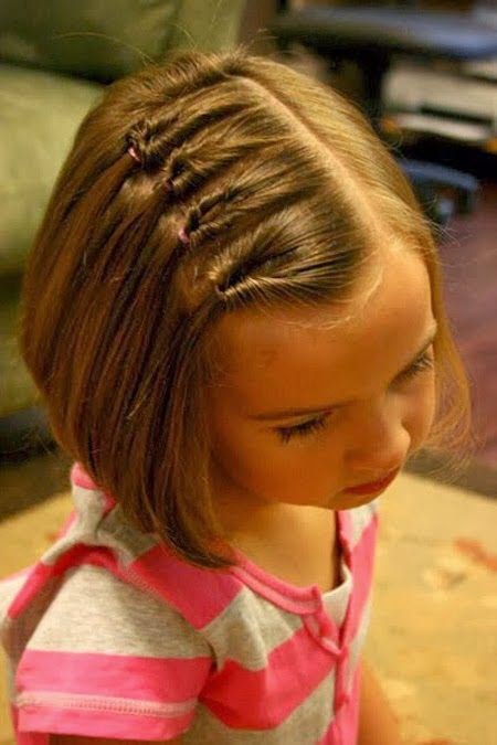 Egyszerű frizurák rövid hajra gyerekeknek