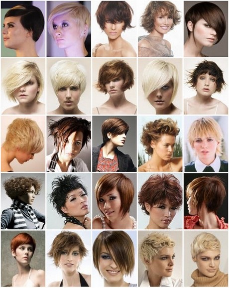Fotók a női rövid frizurákról