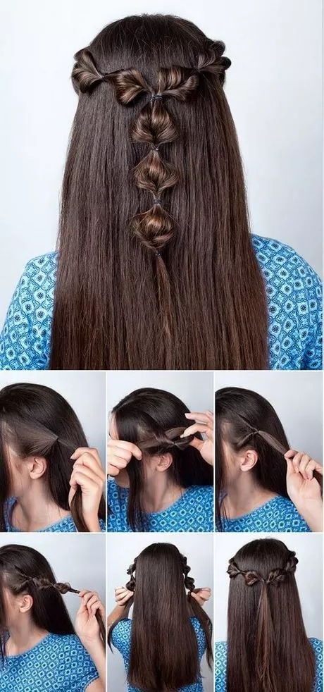 Egyszerű frizurák egyenes hajra