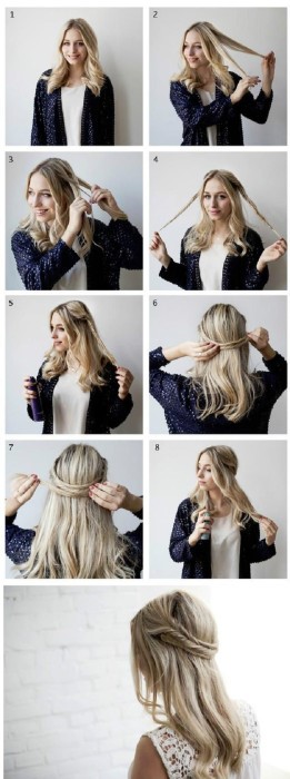 10 könnyű frizurák hosszú haj
