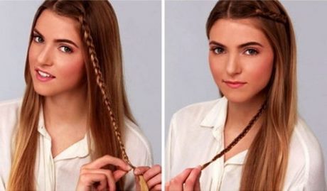 Egy frizurák egy lány, aki 10