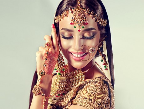 Bollywood menyasszonyi frizurák
