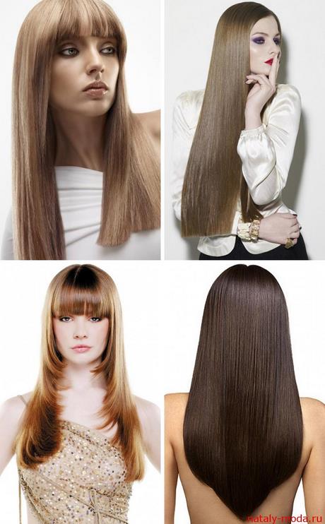 Aranyos frizurák hosszú, egyenes haj