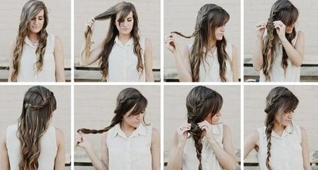 Aranyos frizurák hosszú, hullámos haj