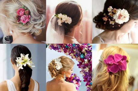 Virágok, haj, esküvői