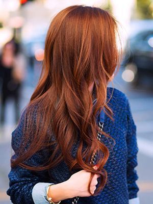Frizurák, vörös haj