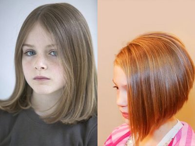 Középhosszú frizura a tini lányok