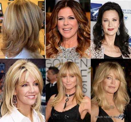 Közepes hosszúságú frizurák a 40 feletti nők