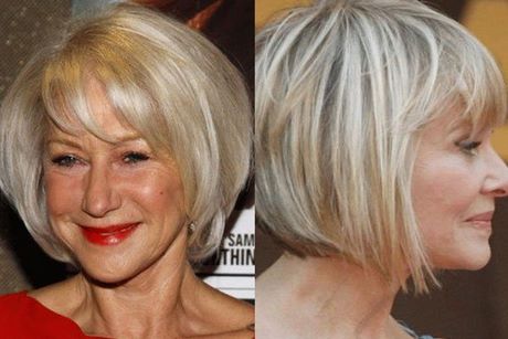 Az idősebb nők rövid frizurák