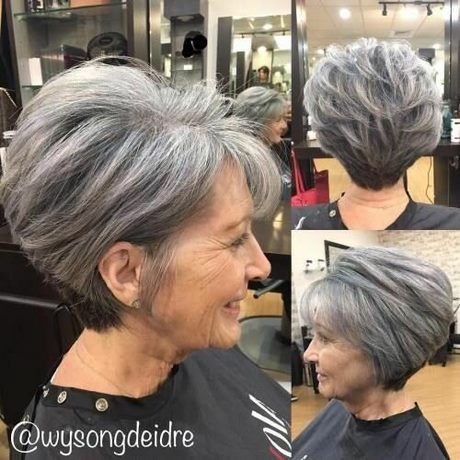 Pixie haircut az idősebb nők