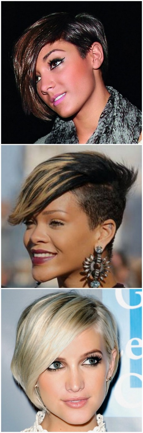 Rihanna rövid, göndör frizurák