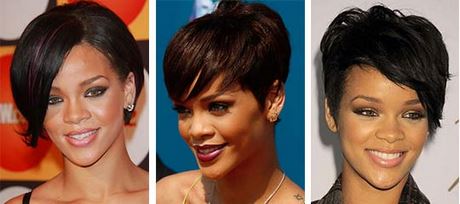 Rihanna rövid frizurák