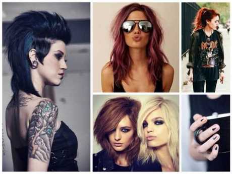 Rocker női frizurák