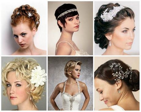Rövid menyasszonyi frizura képek