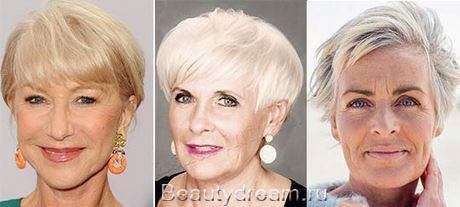 Rövid hajú idősebb nők finom haj
