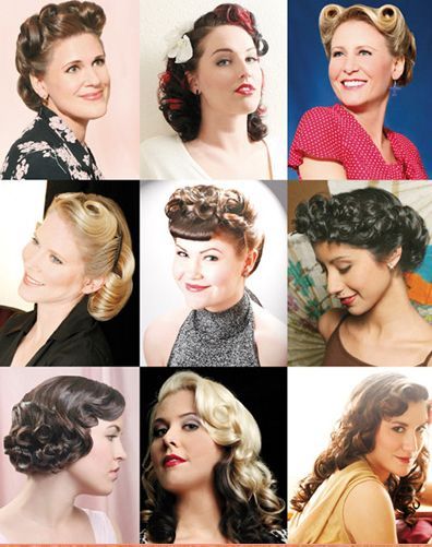 Rövid hajú nők, a 40-es években