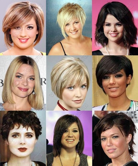 Rövid frizura kerek arca nők