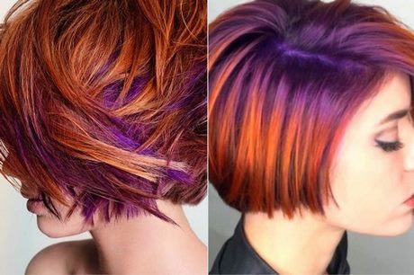 Rövid frizurák szín