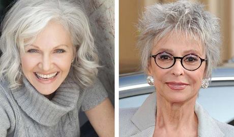 Rövid frizurák idősebb nők, a kerek arcukat,