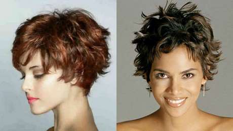 Rövid női frizurák göndör haj