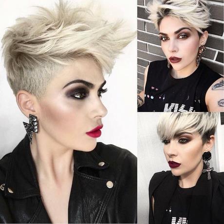 Rövid punk női frizurák