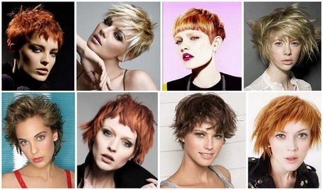 Rövid mintás női frizurák