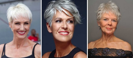 Rövid trendi frizurák idősebb nők
