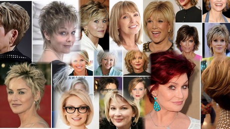 Rövid, hullámos frizura az 50 év feletti nők
