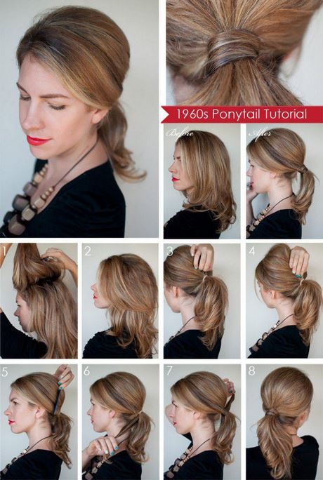Egyszerű frizurák hosszú haj lépésről lépésre
