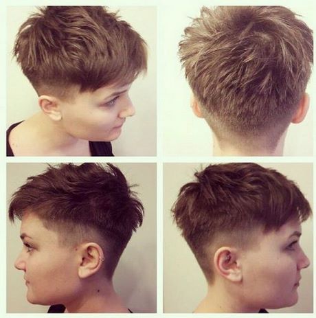 Szuper rövid pixie haircut nők