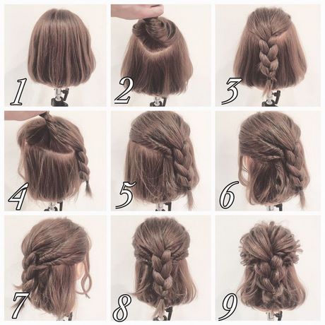 Updos a középhosszú haj