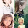 Aranyos rövid hajvágás kislányoknak
