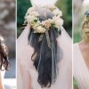 Menyasszonyi frizurák a virágok